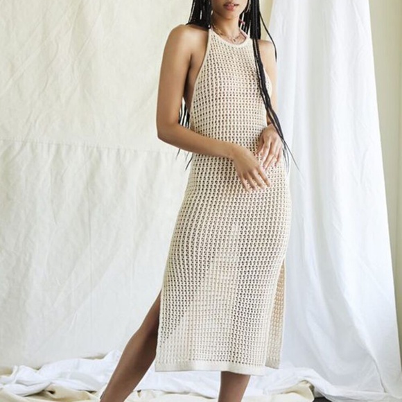 Forever 21 Open-Knit Halter Dress NWT - Picture 6 of 16